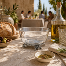 Vagabond House Olive Grove Glass & Pewter Dip Bowl