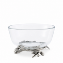 Vagabond House Olive Grove Glass & Pewter Dip Bowl