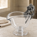 Vagabond House Harvest Turkey Hand-Blown Glass Gravy Boat