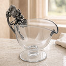Vagabond House Harvest Turkey Hand-Blown Glass Gravy Boat