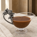 Vagabond House Harvest Turkey Hand-Blown Glass Gravy Boat