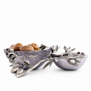Vagabond House Olive Grove Double Stainless Steel Serving Bowl