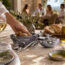 Vagabond House Olive Grove Double Stainless Steel Serving Bowl