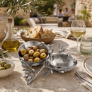 Vagabond House Olive Grove Double Stainless Steel Serving Bowl