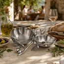 Vagabond House Olive Grove Double Stainless Steel Serving Bowl