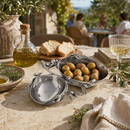 Vagabond House Olive Grove Double Stainless Steel Serving Bowl