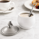Vagabond House Equestrian Porcelain Sugar Bowl with Lid & Spoon