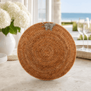 Orchid Hand Woven Rattan Round Placemats, Set of 4