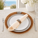 Orchid Hand Woven Rattan Round Placemats, Set of 4