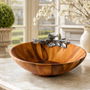 Vagabond House Song Bird Acacia Wood Salad Serving Bowl