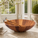 Vagabond House Song Bird Acacia Wood Salad Bowl & Serving Set