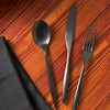 Godinger Milano Midnight 18/10 Stainless Steel Black Flatware Set, Service for 4