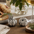 Vagabond House Pumpkin Pewter Salt & Pepper Shakers, Set of 2