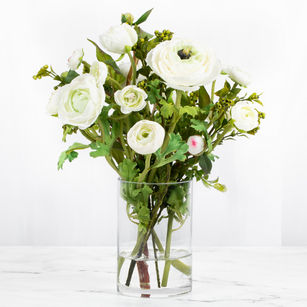 Real Touch Ranunculus Artificial Flower - 15" - BlueJay Avenue