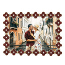 Olivia Riegel Crimson Enamel Clover Picture Frame - BlueJay Avenue