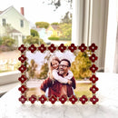 Olivia Riegel Crimson Enamel Clover Picture Frame - BlueJay Avenue
