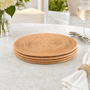 Hand Woven Rattan Round Placemat - Set of 4