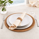 Hand Woven Rattan Round Placemat - Set of 4