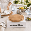 Hand Woven Rattan Round Placemat - Set of 4