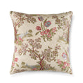 Scalamandré Avignon Brocade Decorative Throw Pillow, Spring on Ivory - BlueJay Avenue