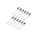 Godinger Crete Sandblast Mirrored 18/0 Stainless Steel Teaspoon Set, 12 Piece