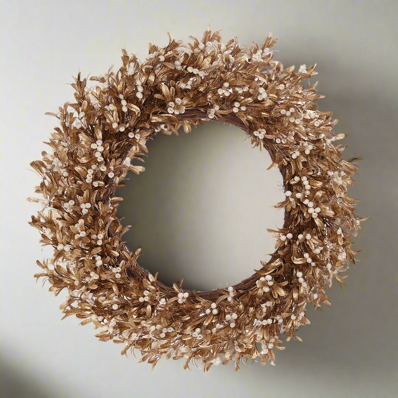 Pearl Mistletoe Christmas Front Door Wreath 30'', Set of 4 - BlueJay Avenue
