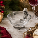 Vagabond House Halloween Skeleton Glass Dip Serving Bowl