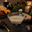 Vagabond House Halloween Skeleton Glass Dip Serving Bowl