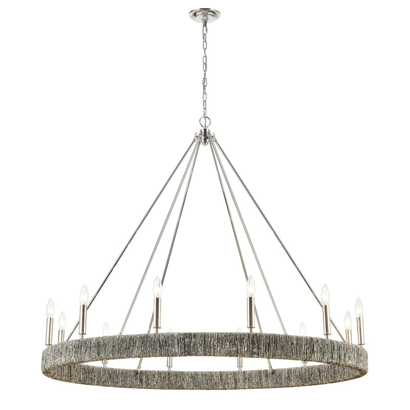 Abaca 12 - Light Chandelier Light Fixture - BlueJay Avenue