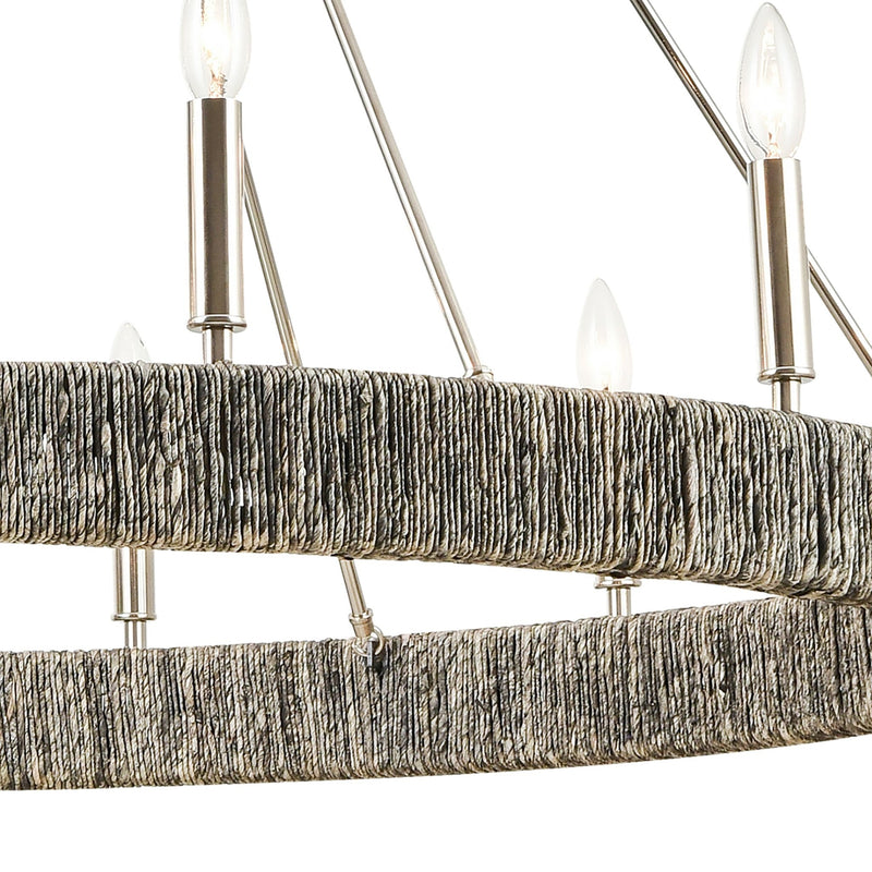Abaca 12 - Light Chandelier Light Fixture - BlueJay Avenue