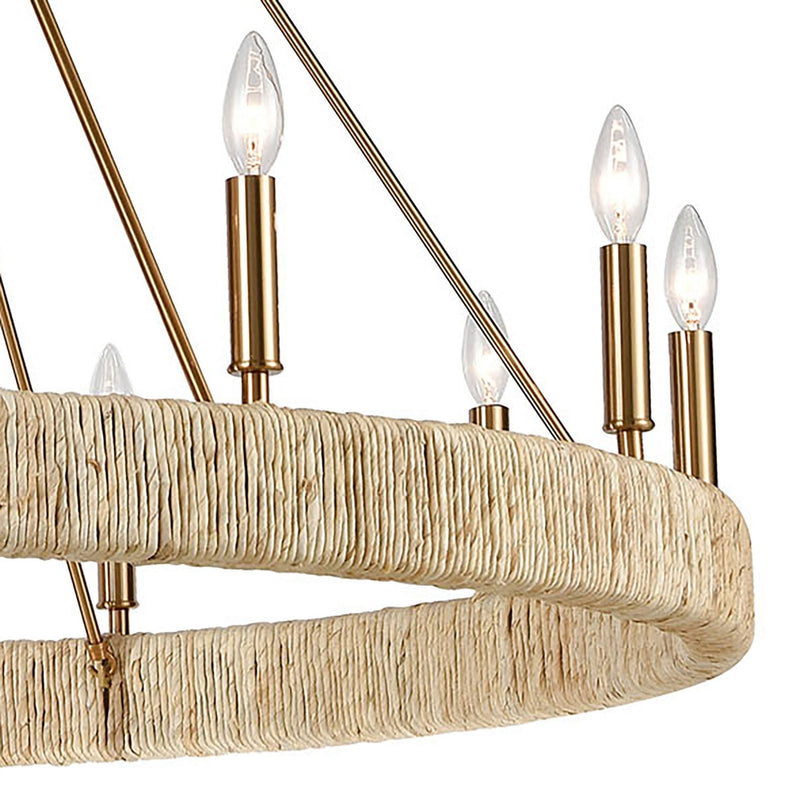 Abaca 12 - Light Chandelier Light Fixture - BlueJay Avenue