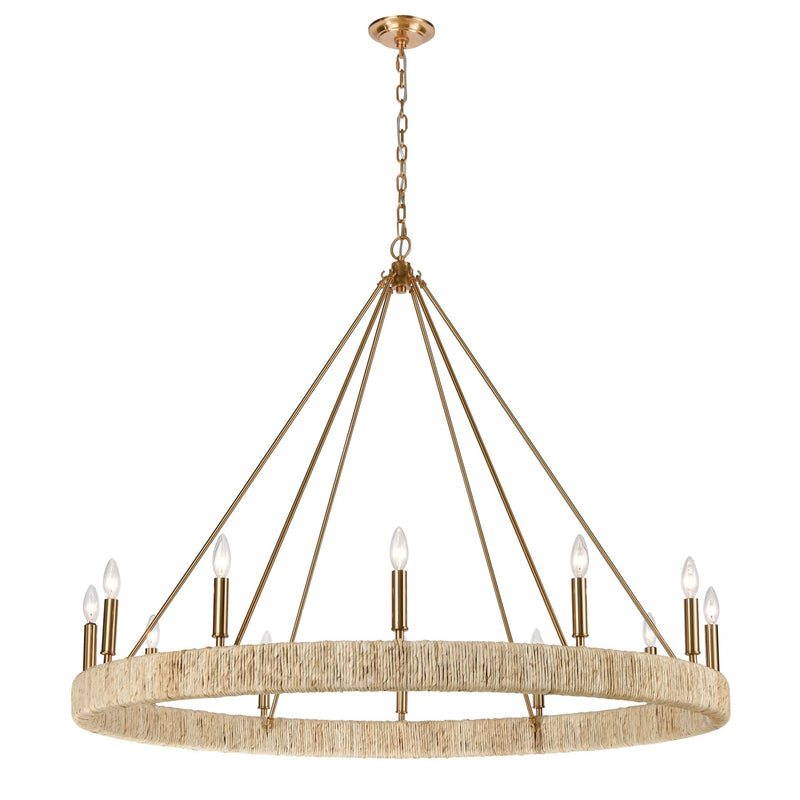 Abaca 12 - Light Chandelier Light Fixture - BlueJay Avenue