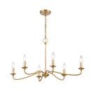 Abaca 32" 6 - Light Chandelier - BlueJay Avenue