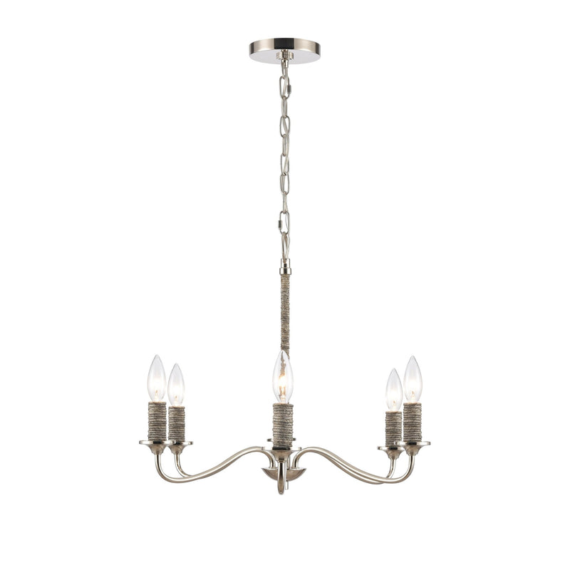 Abaca 32" 6 - Light Chandelier - BlueJay Avenue