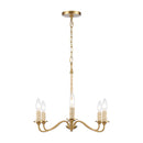 Abaca 32" 6 - Light Chandelier - BlueJay Avenue