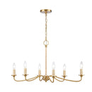 Abaca 32" 6 - Light Chandelier - BlueJay Avenue