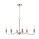 Abaca 32" 6 - Light Chandelier - BlueJay Avenue