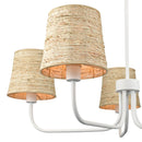 Abaca 34'' White Chandelier Light - BlueJay Avenue