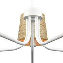 Abaca 34'' White Chandelier Light - BlueJay Avenue