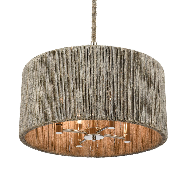 Abaca 4 - Light Drum Chandelier - BlueJay Avenue