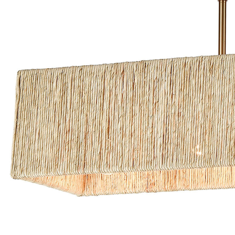 Abaca 5 - Light Linear Chandelier Island Lighting - BlueJay Avenue