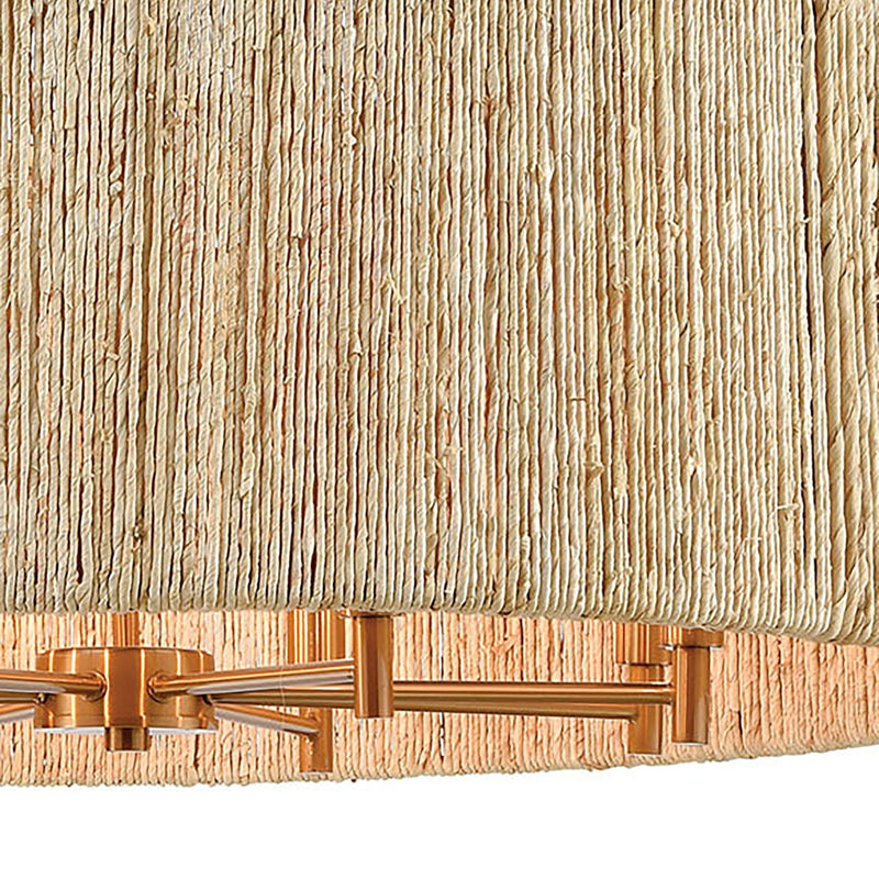 Abaca 8 - Light Drum Chandelier - BlueJay Avenue