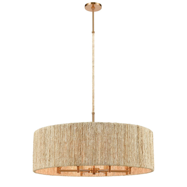 Abaca 8 - Light Drum Chandelier - BlueJay Avenue