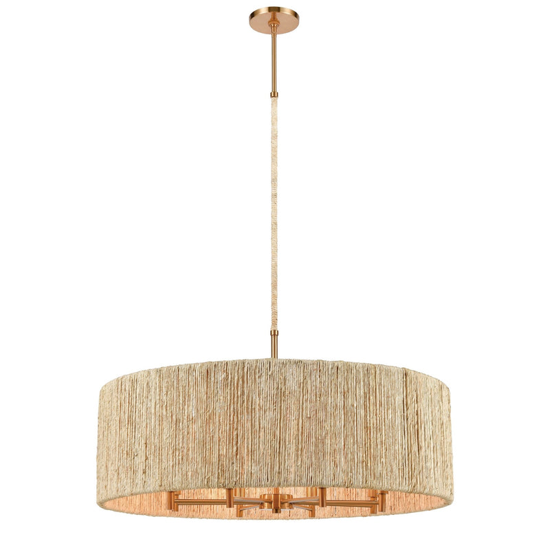 Abaca 8 - Light Drum Chandelier - BlueJay Avenue