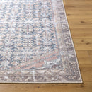 Abbey Traditional Black Washable Area Rug - BlueJay Avenue