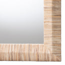 Adino Bohemian Grasscloth Woven Natural Wall Mirror - BlueJay Avenue