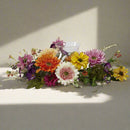 African Sunflower Candelabrum Silk Floral Arrangement - BlueJay Avenue