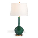 Alex 30" Emerald Glaze Porcelain Table Lamp - BlueJay Avenue