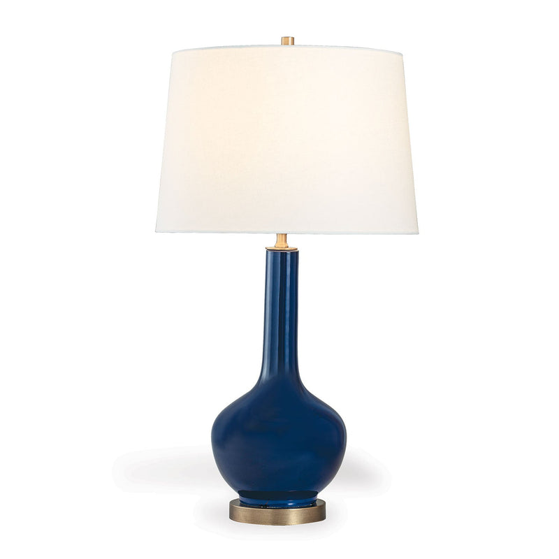 Alex 30" Navy Porcelain Vase Table Lamp - BlueJay Avenue