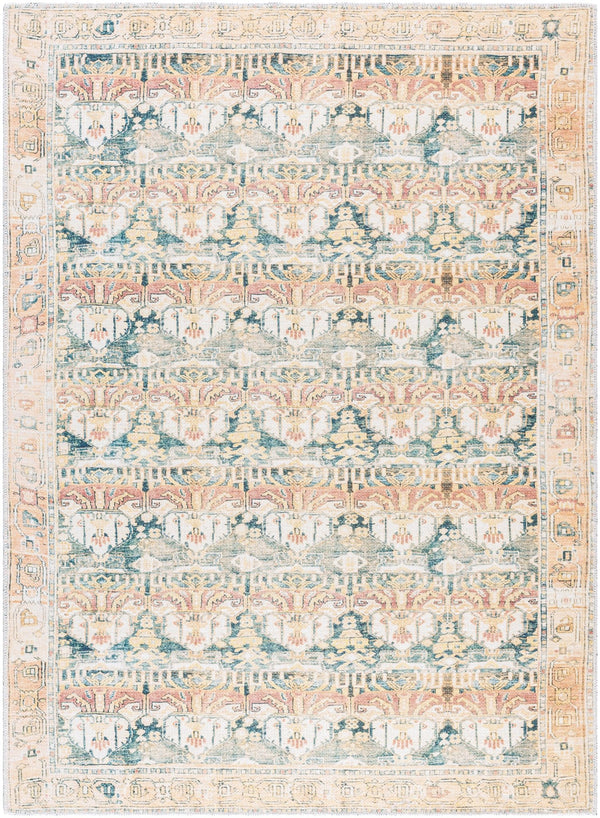 Ally Green Traditional Washable Rug - AML - 2397 - BlueJay Avenue
